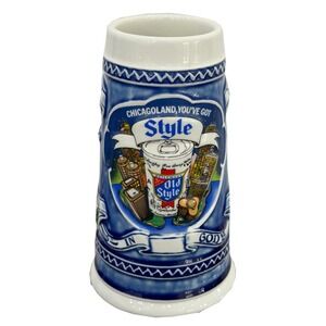 Old Style Beer Stein Chicagoland 1982 Limited Edition Heileman Made in Brazi